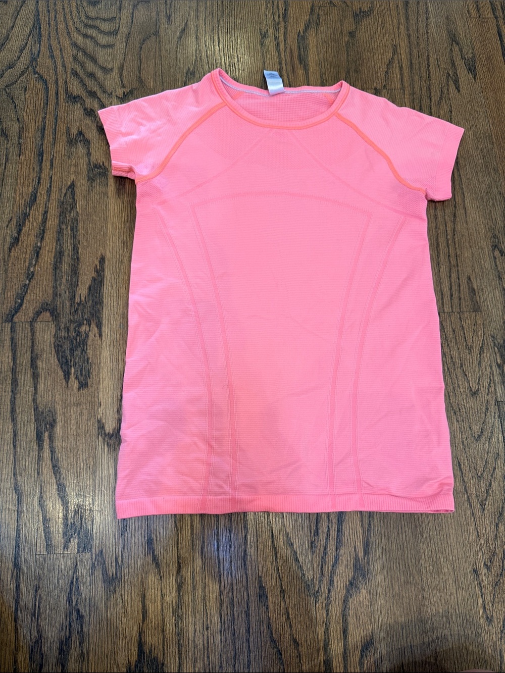 lululemon athletica Girls' Neon Pink Short Sleeve Athletic Top